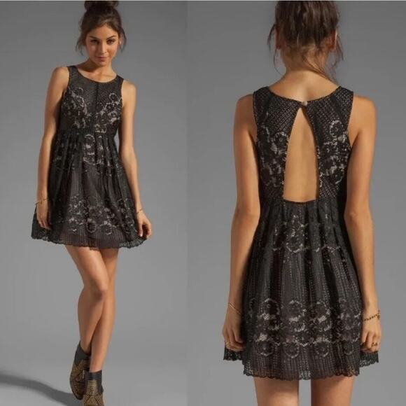 Free People Rocco Lace Overlay Mini Dress - Picture 10 of 10